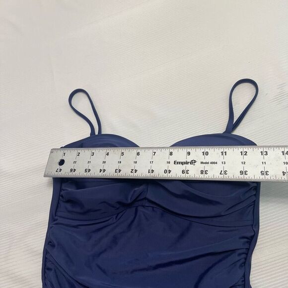 NWT Relleciga Navy Blue One Piece Swimsuit Bathing Suit Size Medium New - Picture 4 of 8